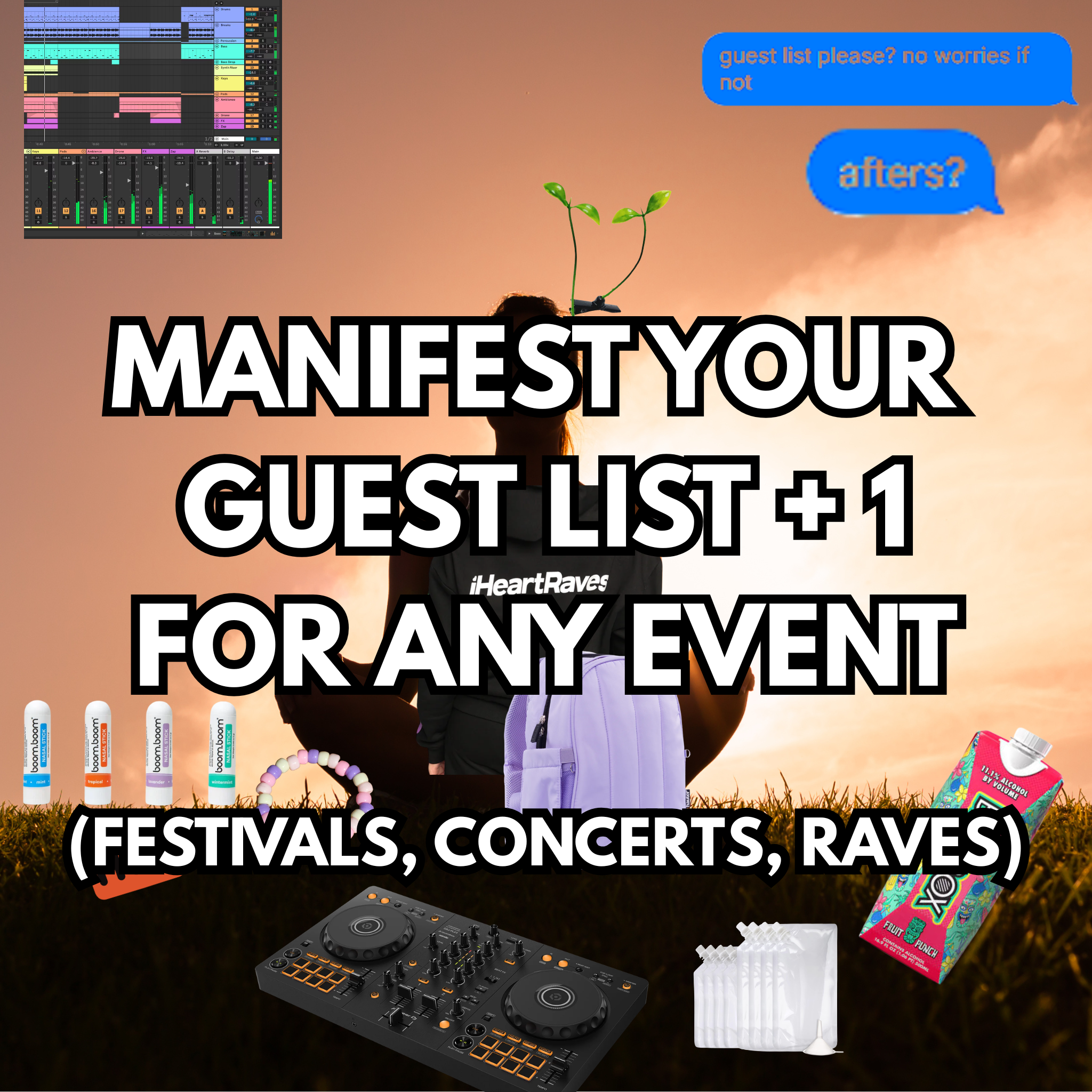 spell to manifest guest list - festivals, concerts, raves
